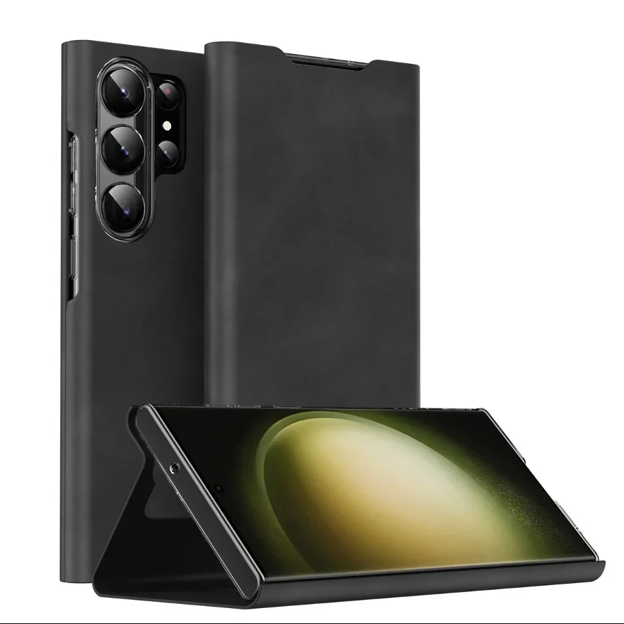 Magnetic Wallet Genuine Leather S-Pen Slot Case - Samsung - Image 2