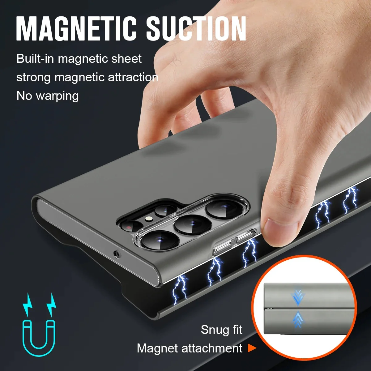 Magnetic Wallet Genuine Leather S-Pen Slot Case - Samsung - Image 4