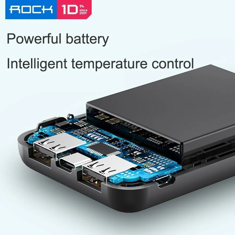 ROCK ® 10000mAh Mini P75 Portable Power Bank - Image 5