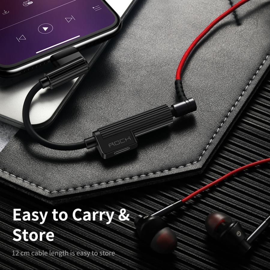 Rock ® 2 in 1 Type C Metal Charger and Audio Adapter - Image 3
