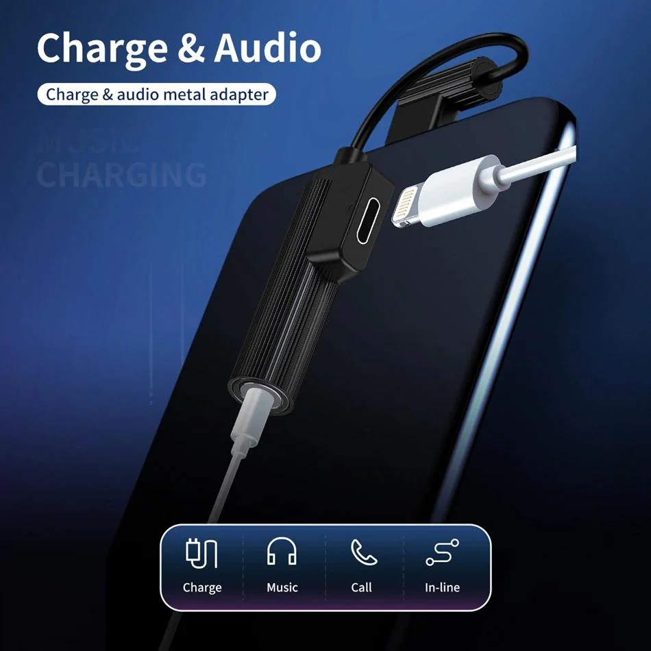 Rock ® 2 in 1 Type C Metal Charger and Audio Adapter - Image 6