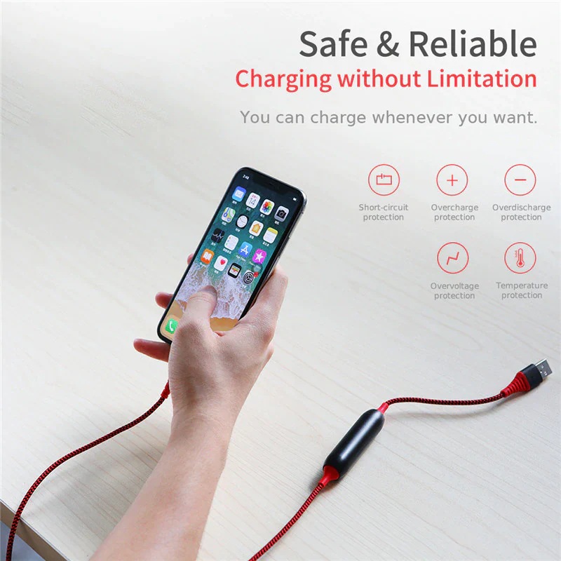 Rock ® Lightning Power Bank USB Cable (2-in-1) - Image 5