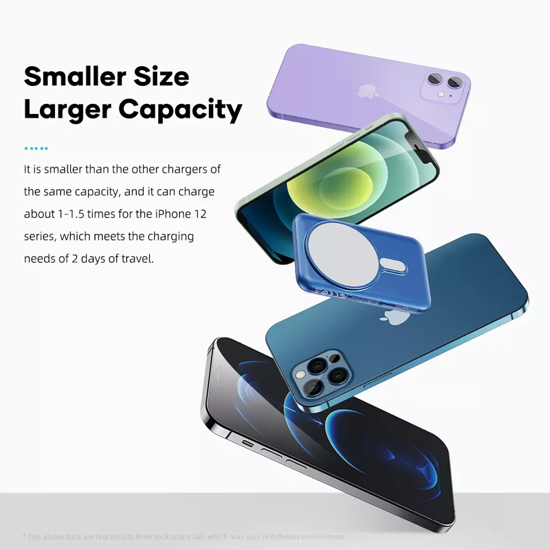 Rock Space - 10000 mAh Wireless PD Magnetic Charger - Image 5