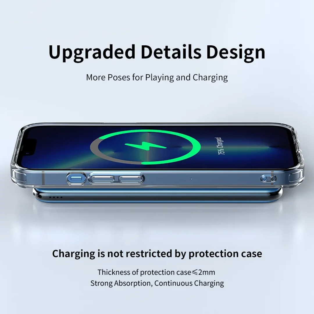 Rock Space - Magnetic Wireless PD 10000 mAh Fast Wireless Charger - Image 4
