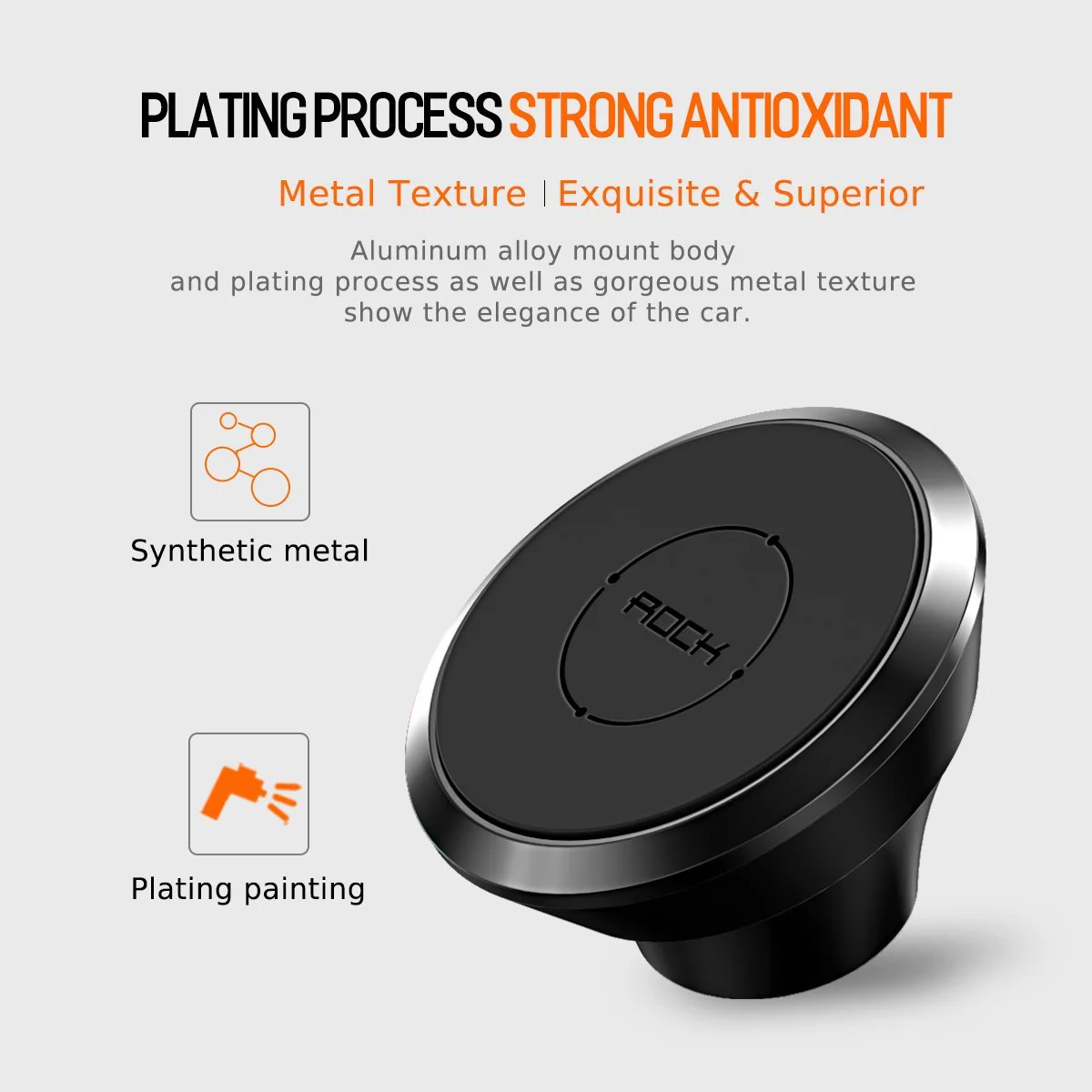 Rock ® Universal Magnetic Dashboard Car Mount - Image 7