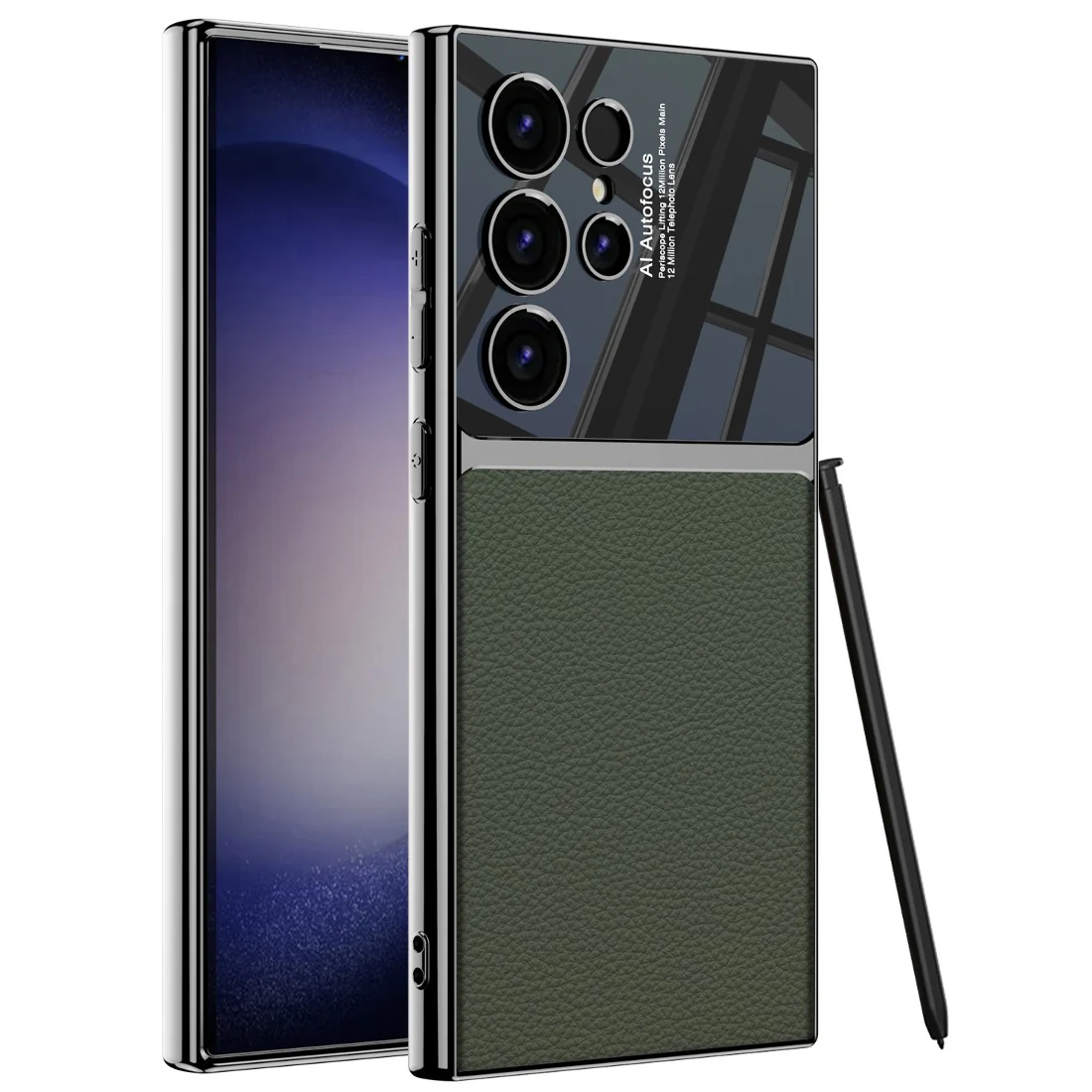 Premium Leather Electroplating Case - Samsung - Image 3