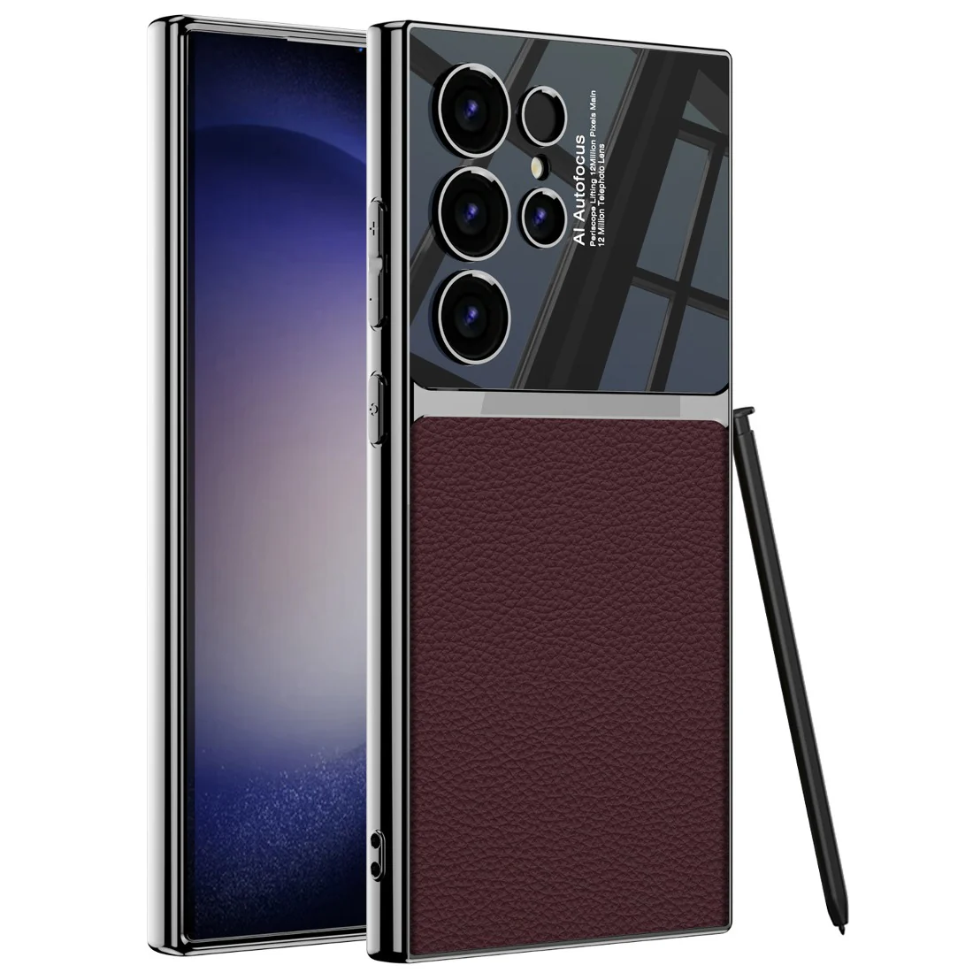 Premium Leather Electroplating Case - Samsung - Image 4