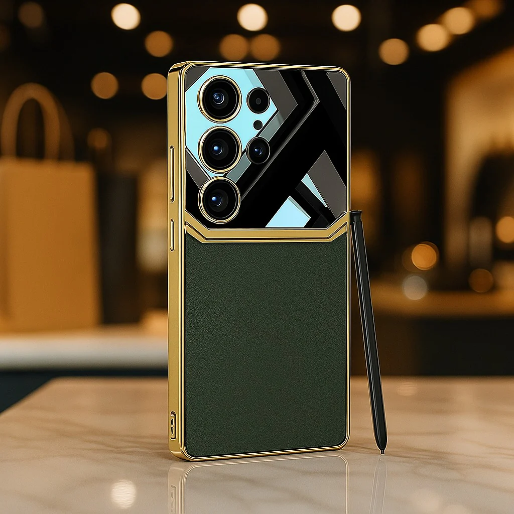 Royal Touch Electroplated Leather Case - Samsung - Image 5
