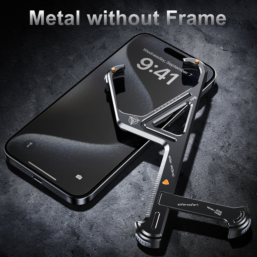 Rugged Titanium Alloy Shield Kickstand Case - iPhone - Image 11