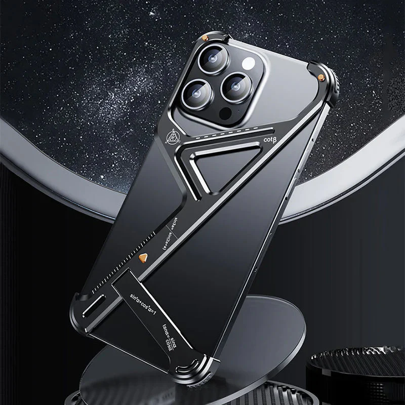 Rugged Titanium Alloy Shield Kickstand Case - iPhone - Image 2