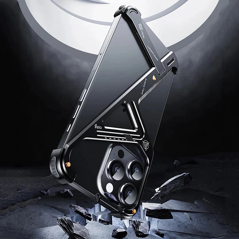 Rugged Titanium Alloy Shield Kickstand Case - iPhone - Image 7