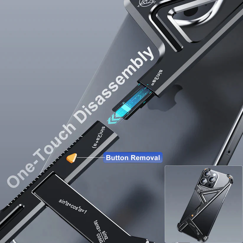 Rugged Titanium Alloy Shield Kickstand Case - iPhone - Image 9
