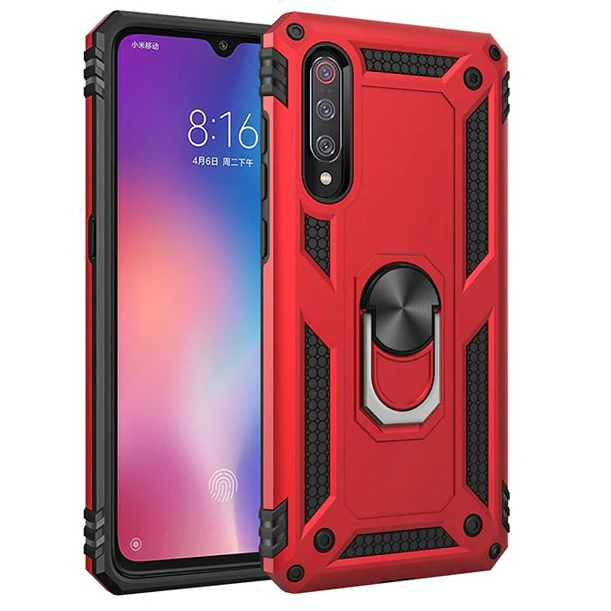 Galaxy A50 Armour Shield Ring Holder Back Case - Image 2