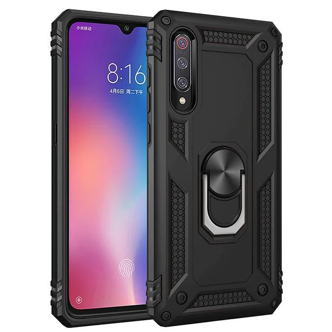 Galaxy A50 Armour Shield Ring Holder Back Case - Image 3