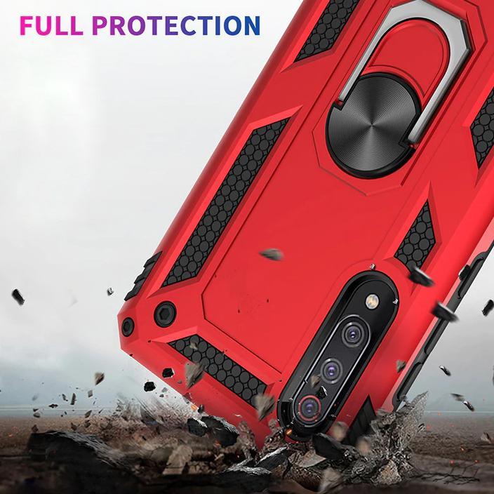 Galaxy A50 Armour Shield Ring Holder Back Case - Image 5