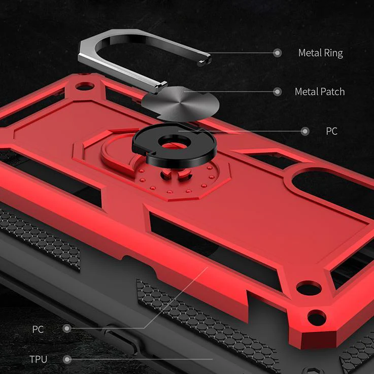 Galaxy A50 Armour Shield Ring Holder Back Case - Image 8