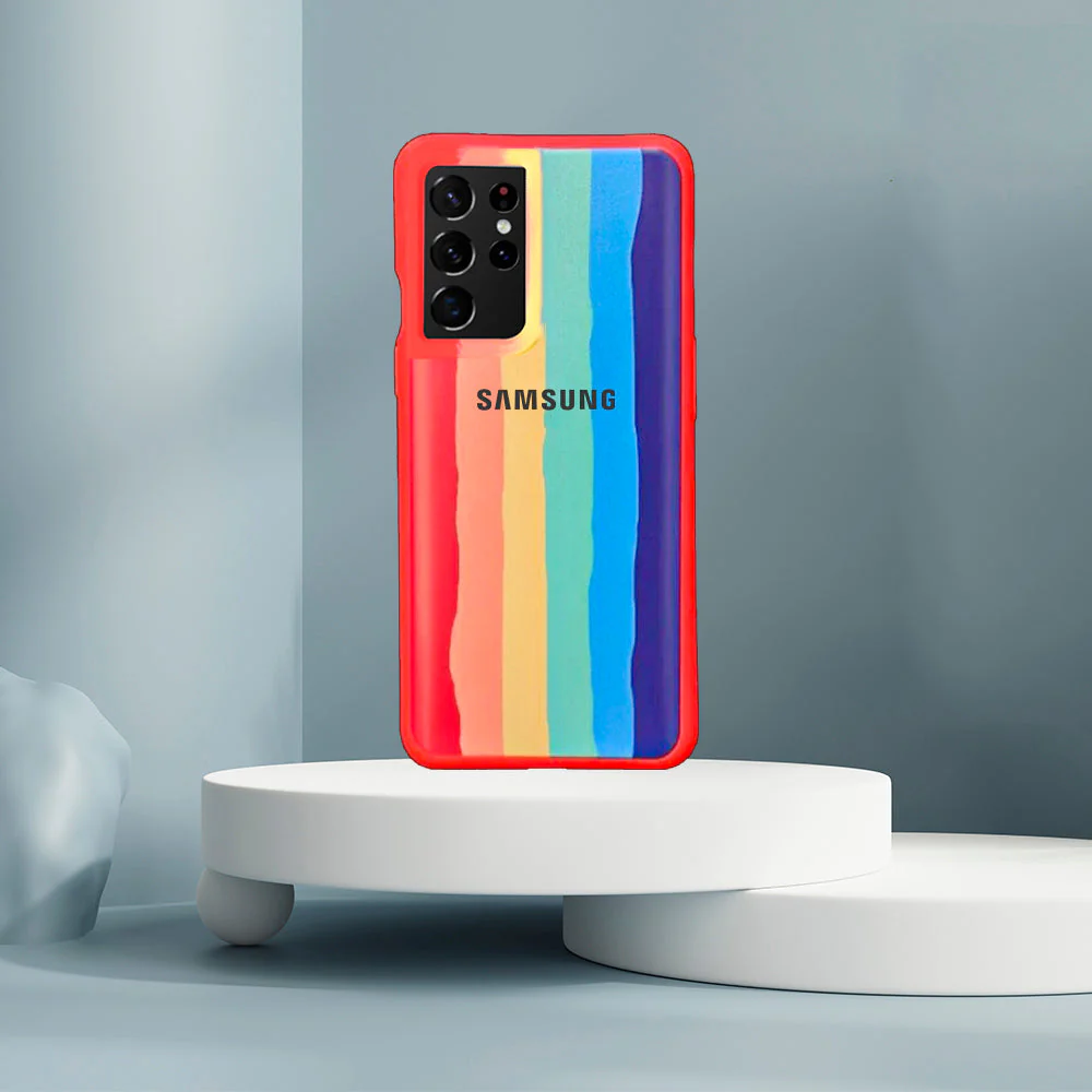 Rainbow Liquid Silicone Logo Case - Samsung - Image 3