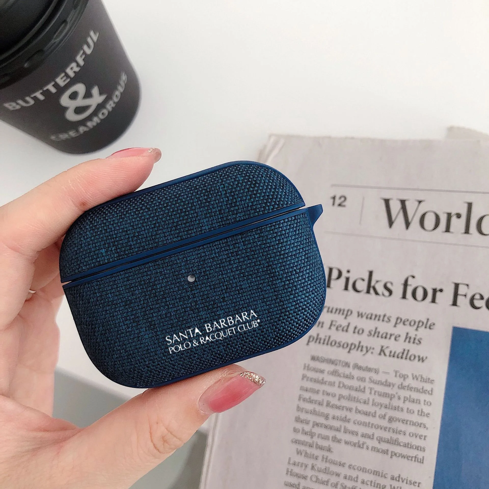 Santa Barbara Airpods Pro Cloth Fabric Case - Image 11