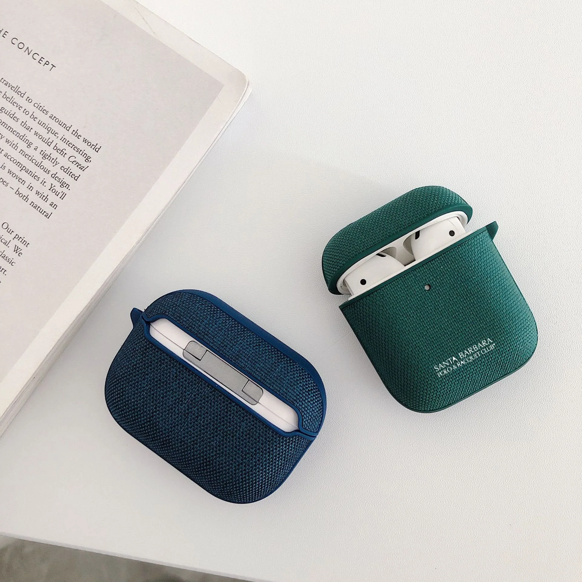 Santa Barbara Airpods Pro Cloth Fabric Case - Image 3