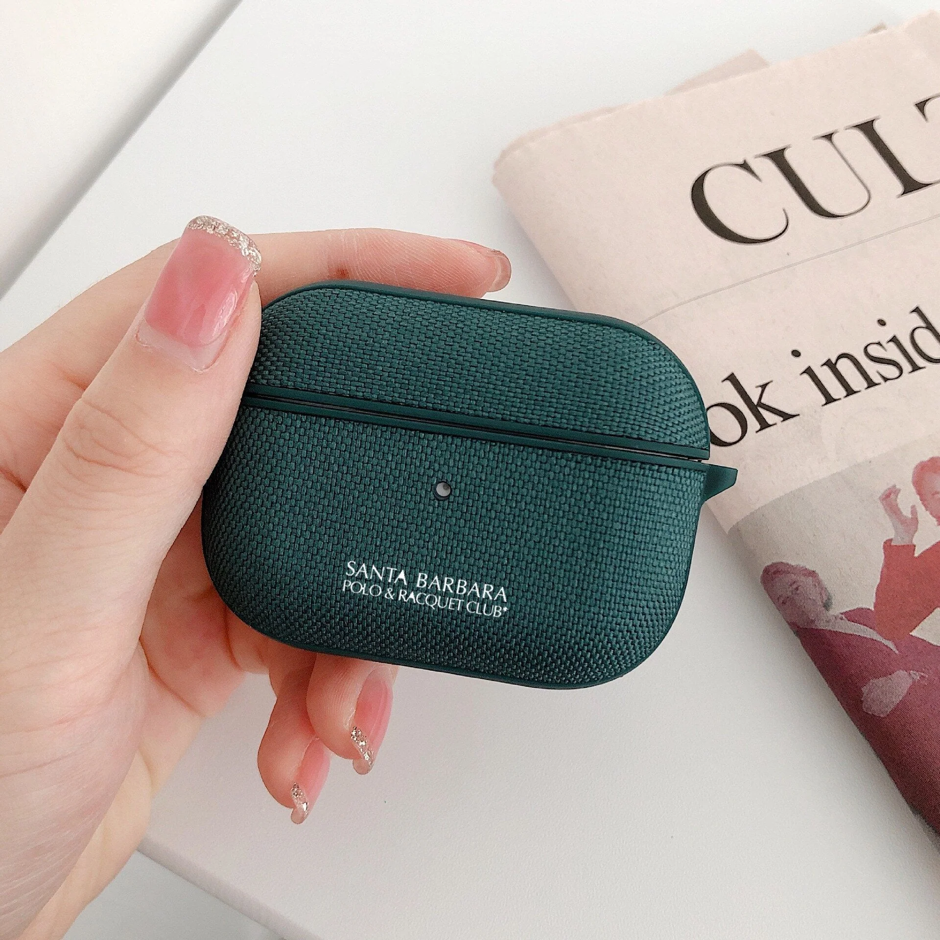 Santa Barbara Airpods Pro Cloth Fabric Case - Image 5