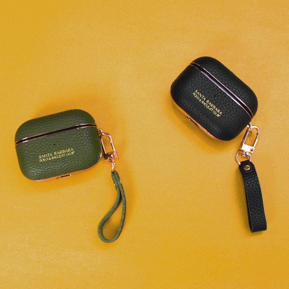 Santa Barbara AirPods Pro Leather Plating Protective Case - Image 5