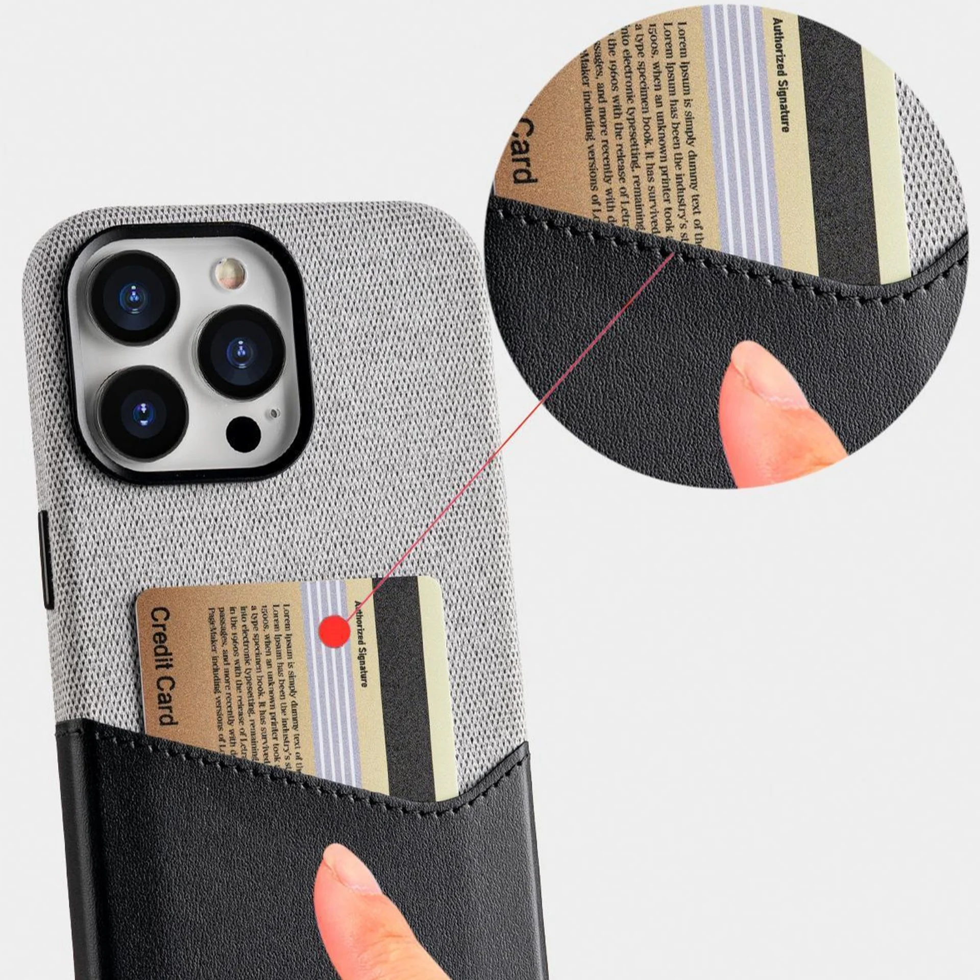 Sleek Dual Tone Card Holder Case - iPhone - Image 11