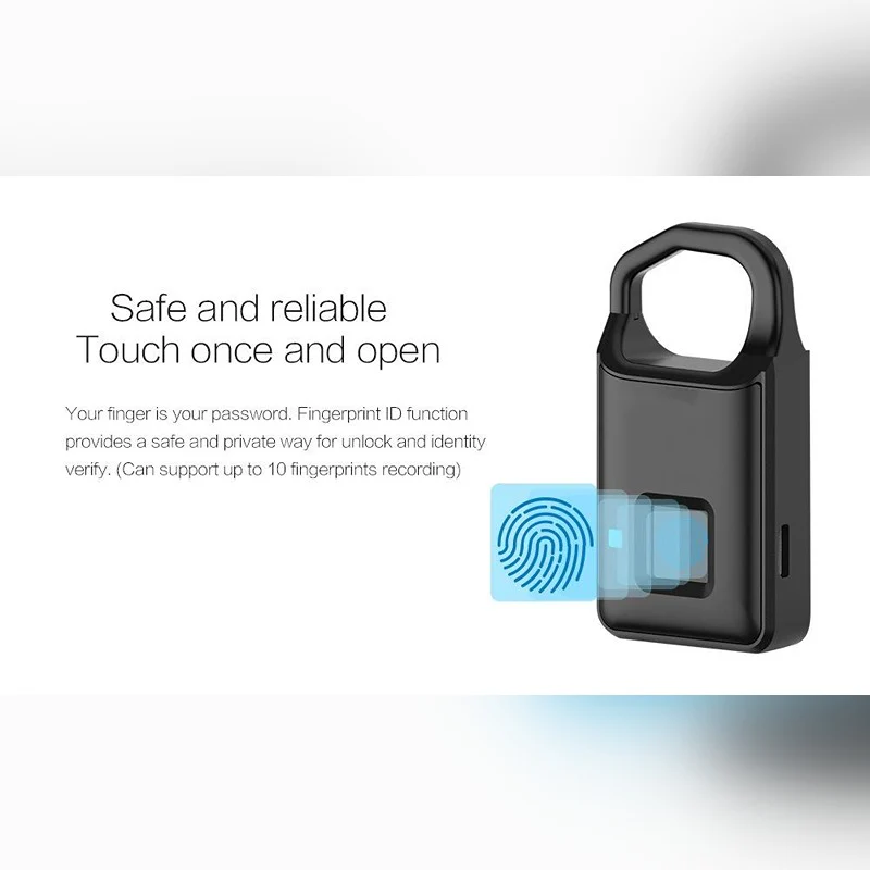 Smart Keyless Anti-theft Digital Fingerprint Padlock - Image 3