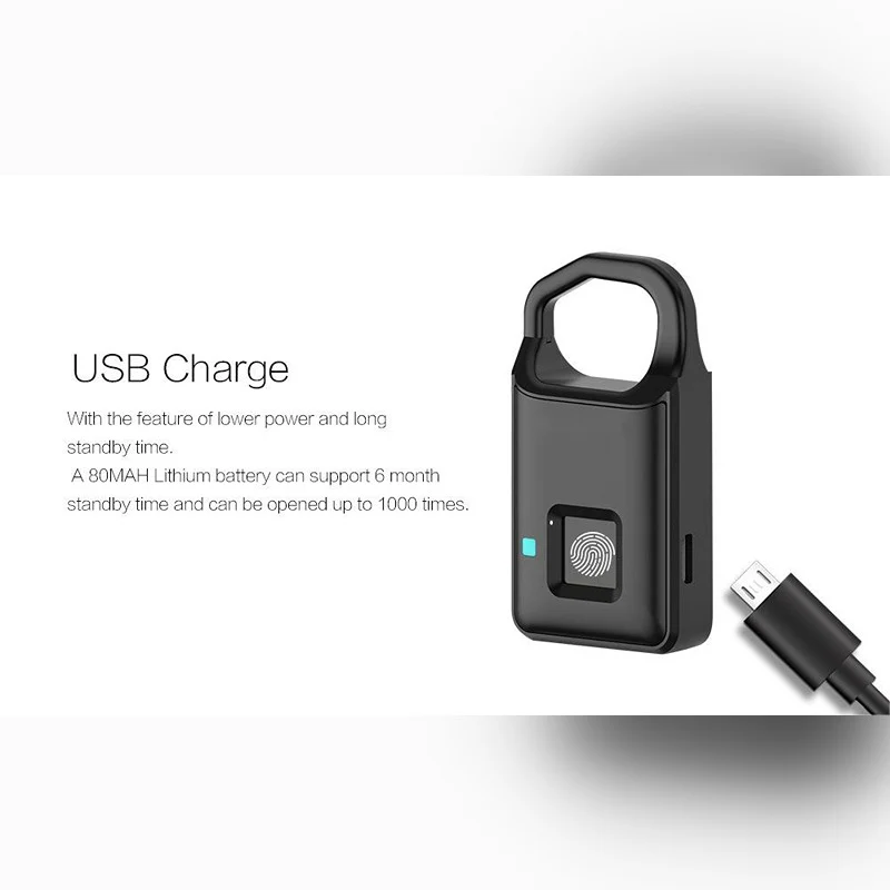 Smart Keyless Anti-theft Digital Fingerprint Padlock - Image 5