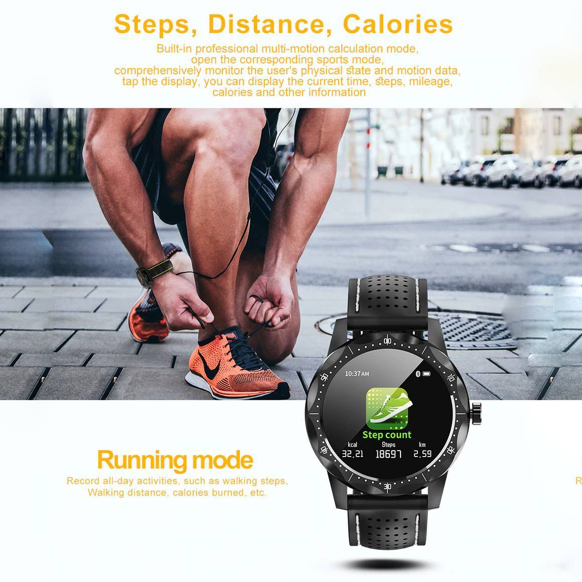 Sports Fitness Tracker Waterproof Smart Watch - Image 5