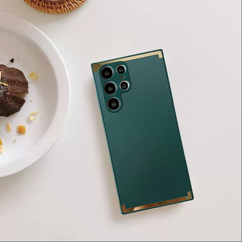 Square Gold Plated Matte Case - Samsung - Image 38