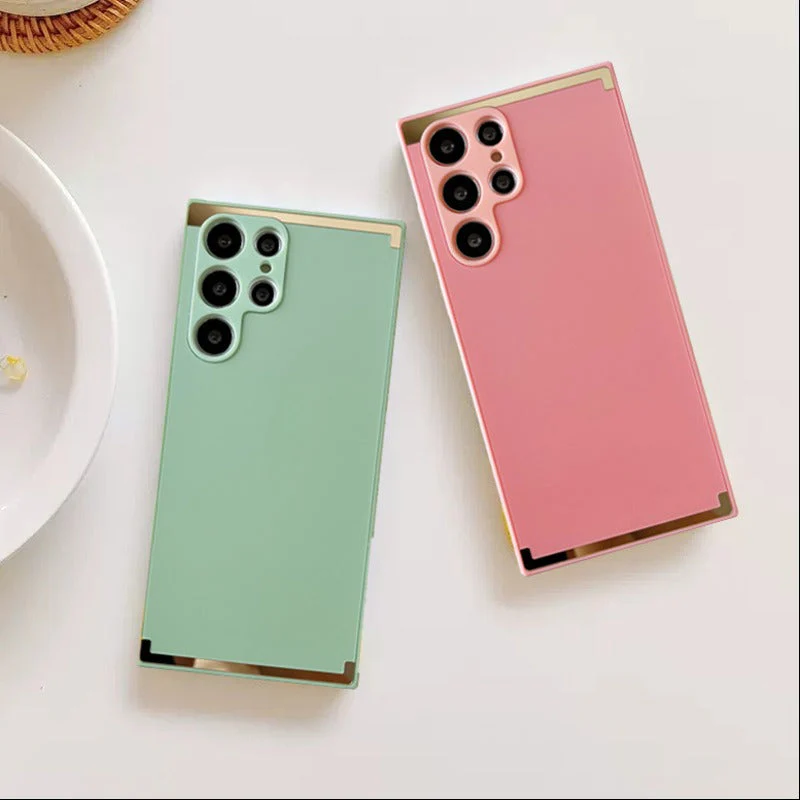 Square Gold Plated Matte Case - Samsung - Image 4