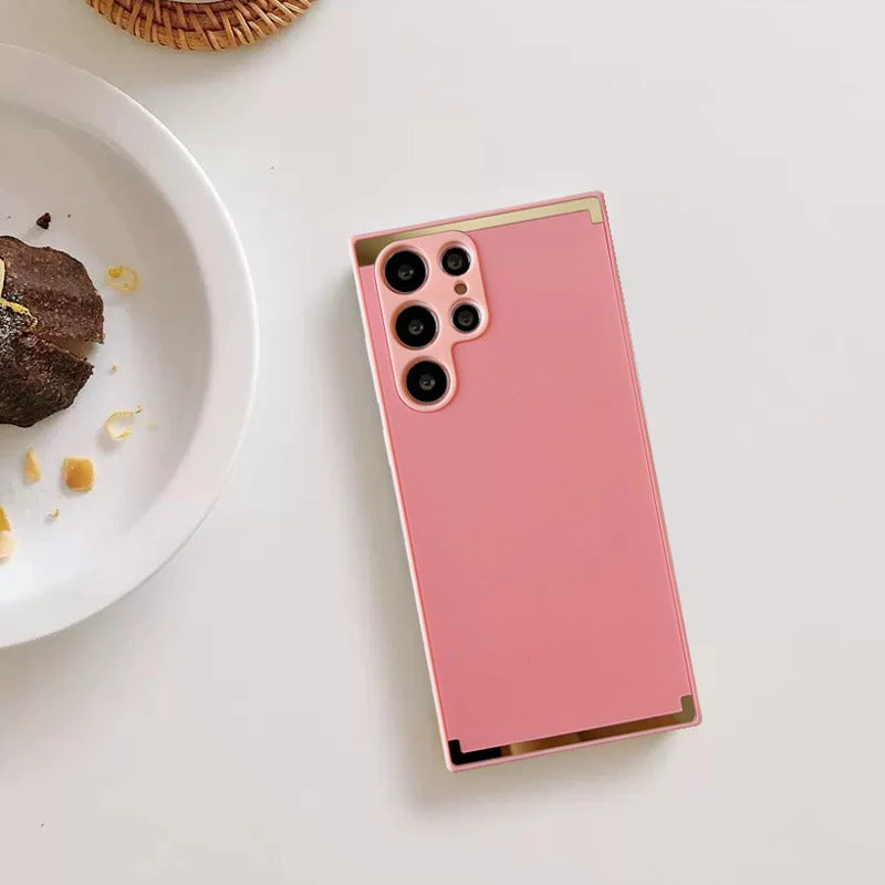 Square Gold Plated Matte Case - Samsung - Image 41