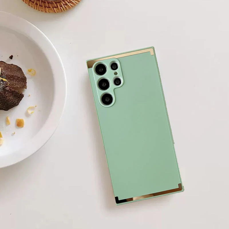 Square Gold Plated Matte Case - Samsung - Image 42