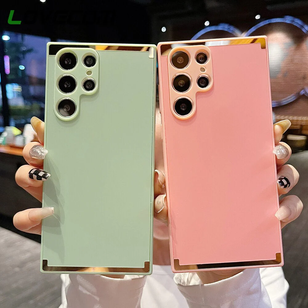 Square Gold Plated Matte Case - Samsung - Image 5