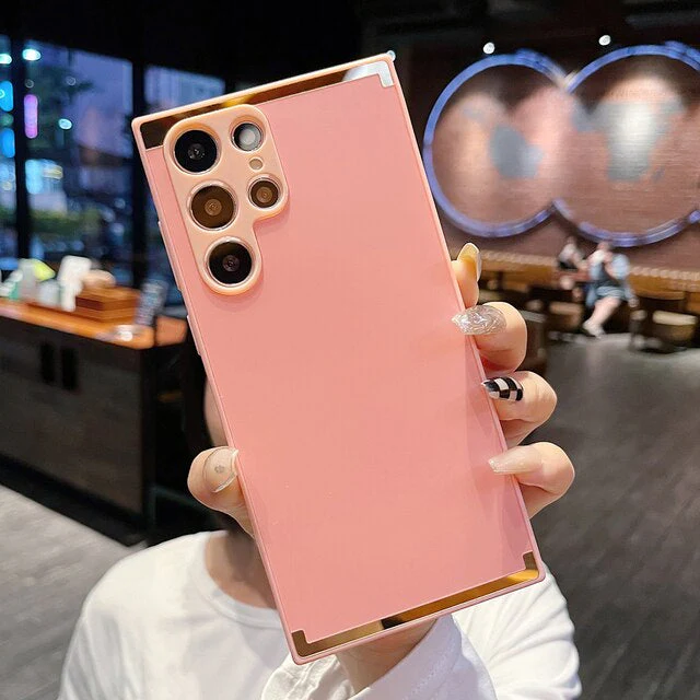 Square Gold Plated Matte Case - Samsung - Image 7