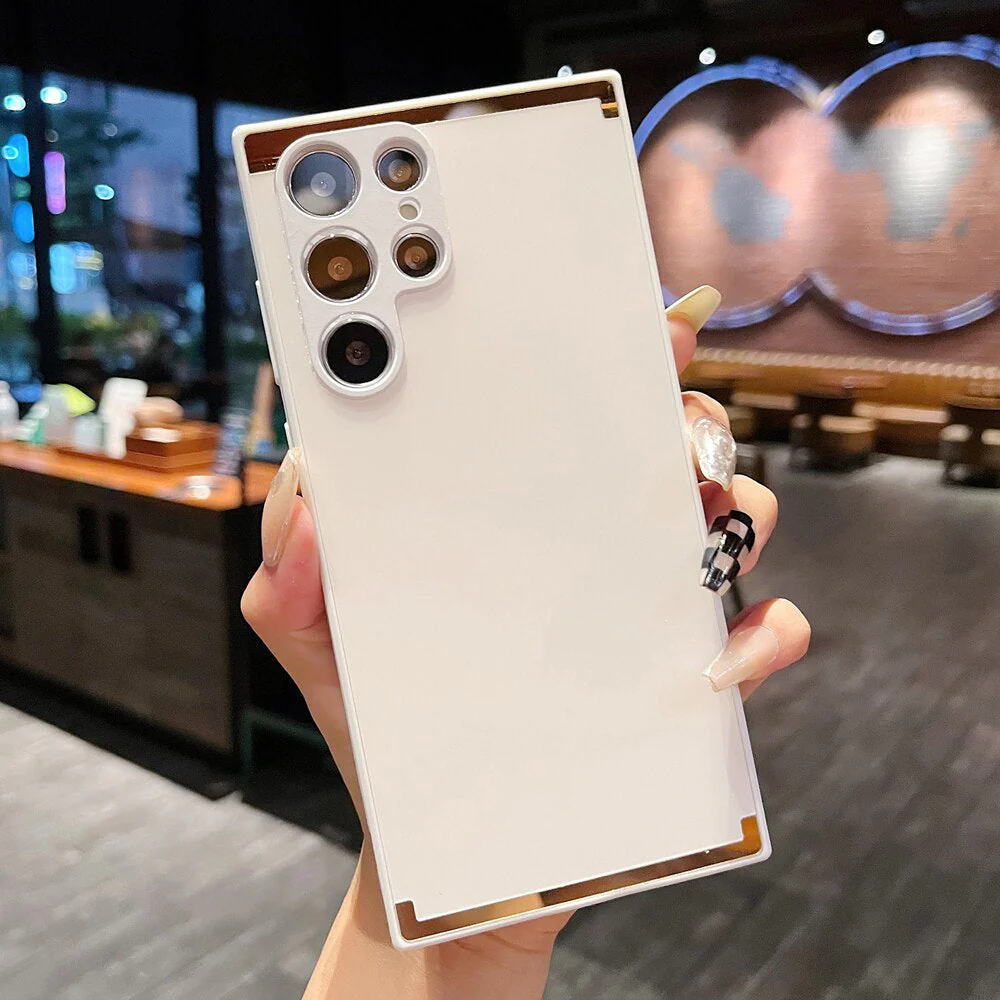 Square Gold Plated Matte Case - Samsung - Image 9