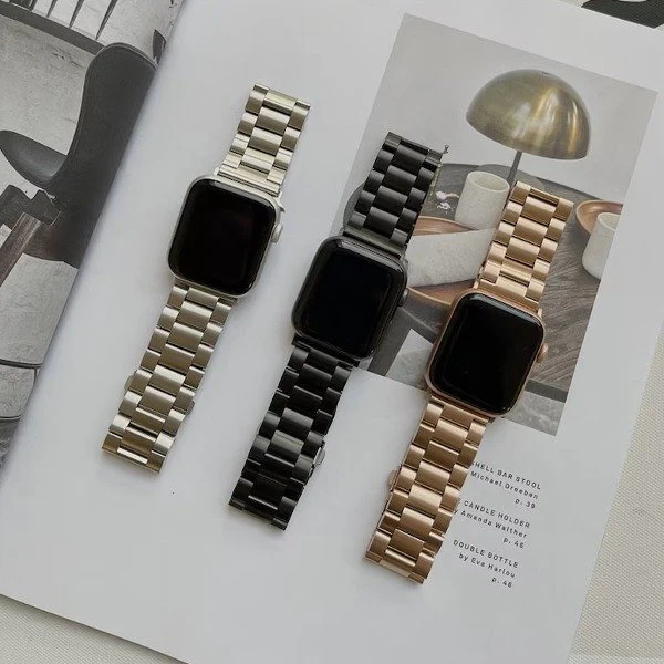 Stainless Steel Craft Wrist Strap for Apple Watch - Image 7