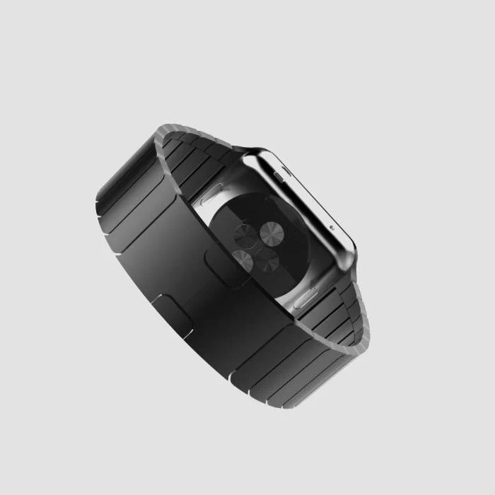 Stainless Steel Link Band for Apple Watch [42/44MM] - Black - Image 3