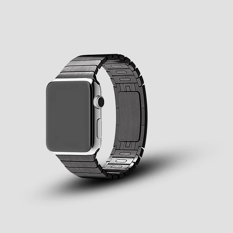 Stainless Steel Link Band for Apple Watch [42/44MM] - Black - Image 4