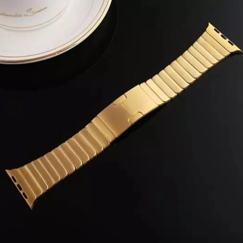 Stainless Steel Link Band for Apple Watch [42/44MM] - Gold - (WATCH NOT INCLUDED) - Image 5