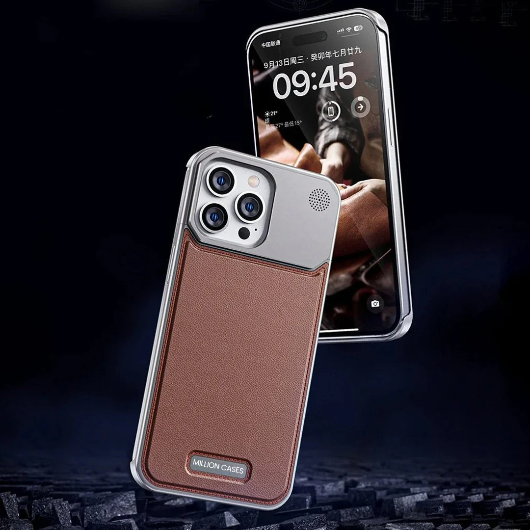 Aero Flex Premium Metallic Leather Case - iPhone - Image 11