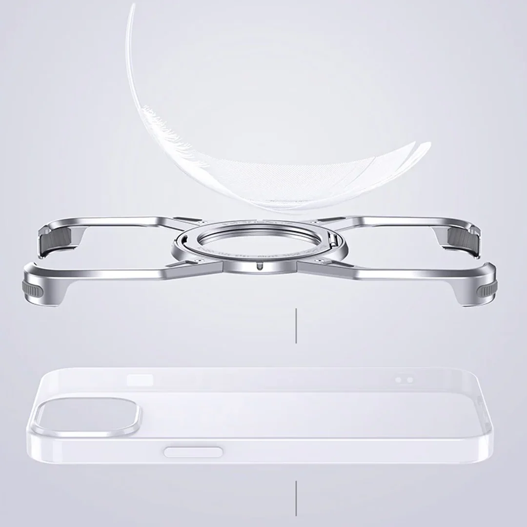 Titanium Frameless Cooling Bracket Case - iPhone - Image 5