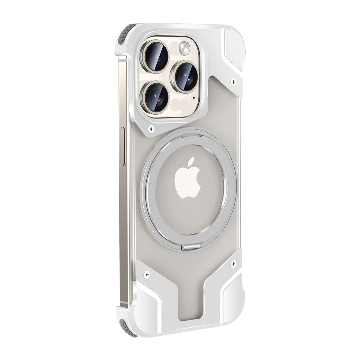 Titanium Rimless Magnetic Stand Case - iPhone - Image 3