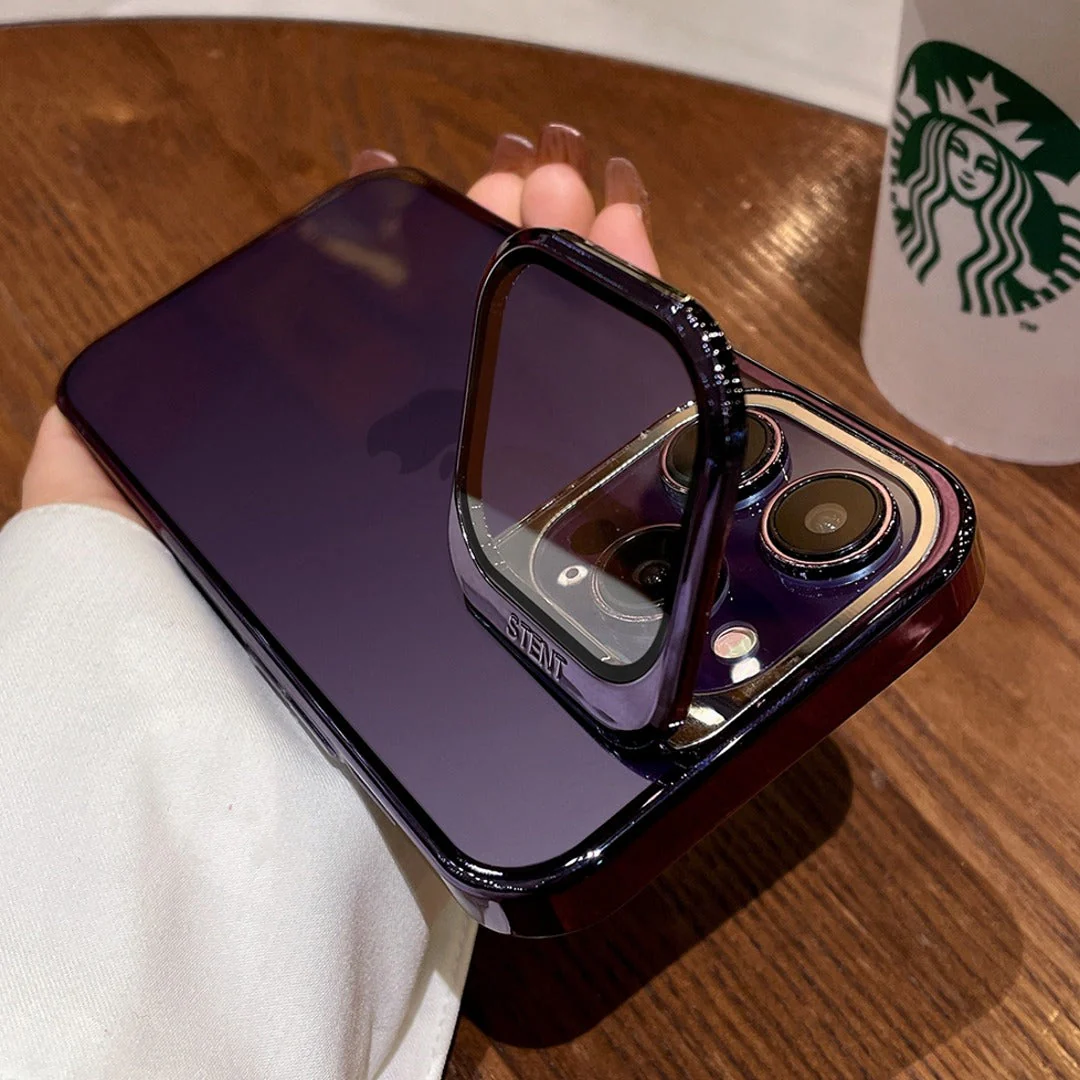 Transparent Electroplated Case with Stand - iPhone - Image 10
