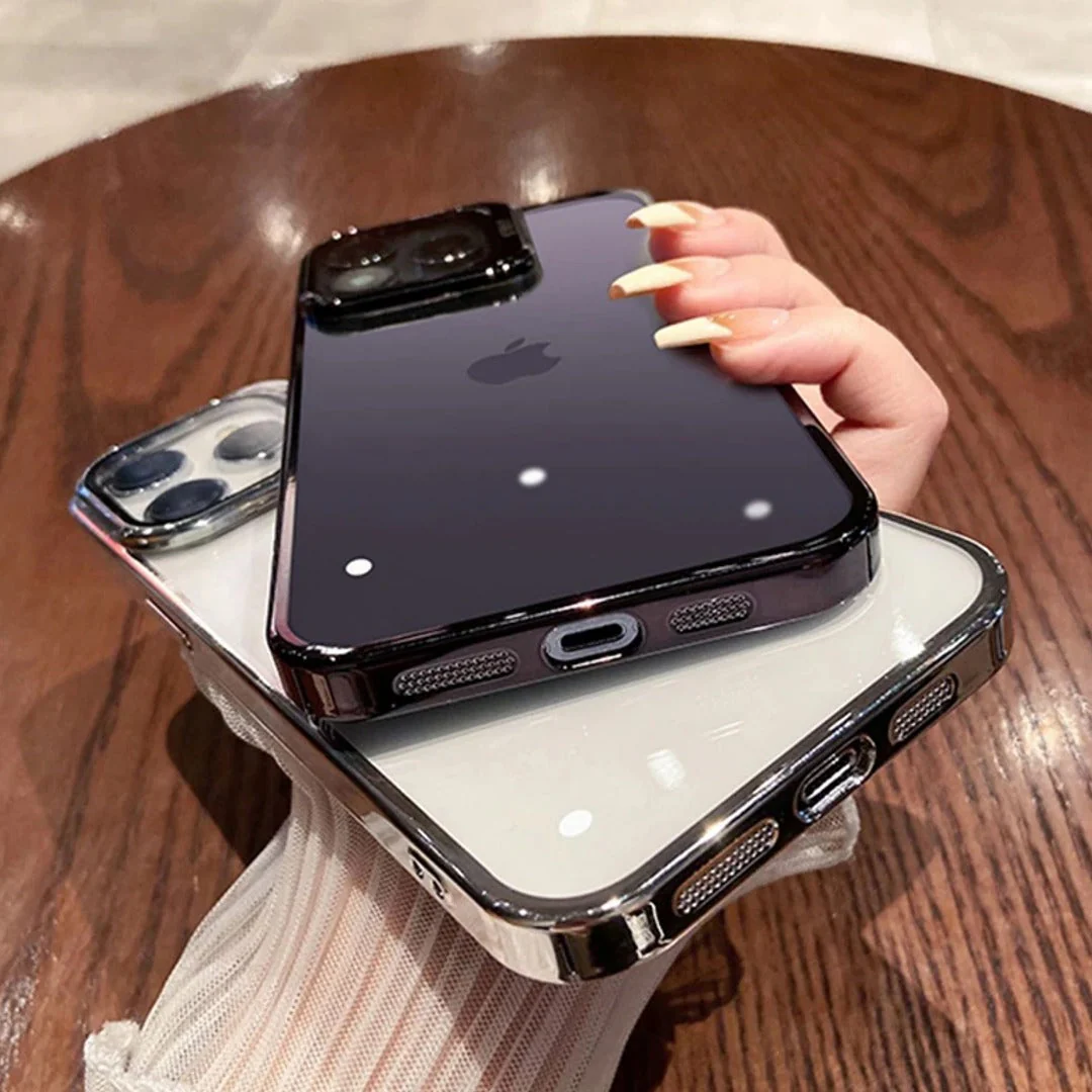 Transparent Electroplated Case with Stand - iPhone - Image 4