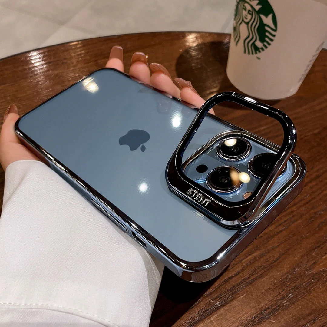 Transparent Electroplated Case with Stand - iPhone - Image 8