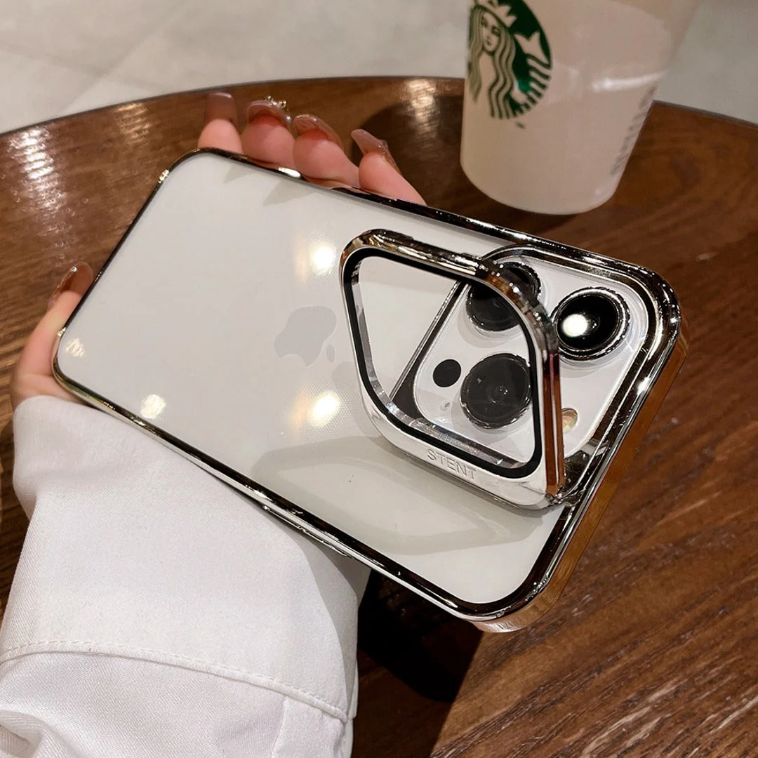 Transparent Electroplated Case with Stand - iPhone - Image 9