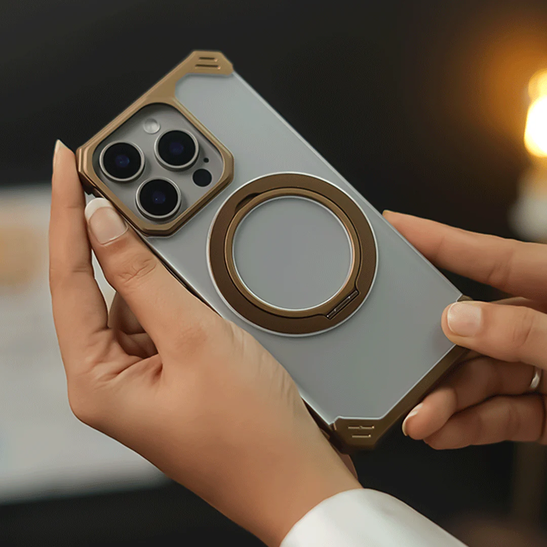 Ultimate Slim Frameless Metal Stand Case - iPhone - Image 3