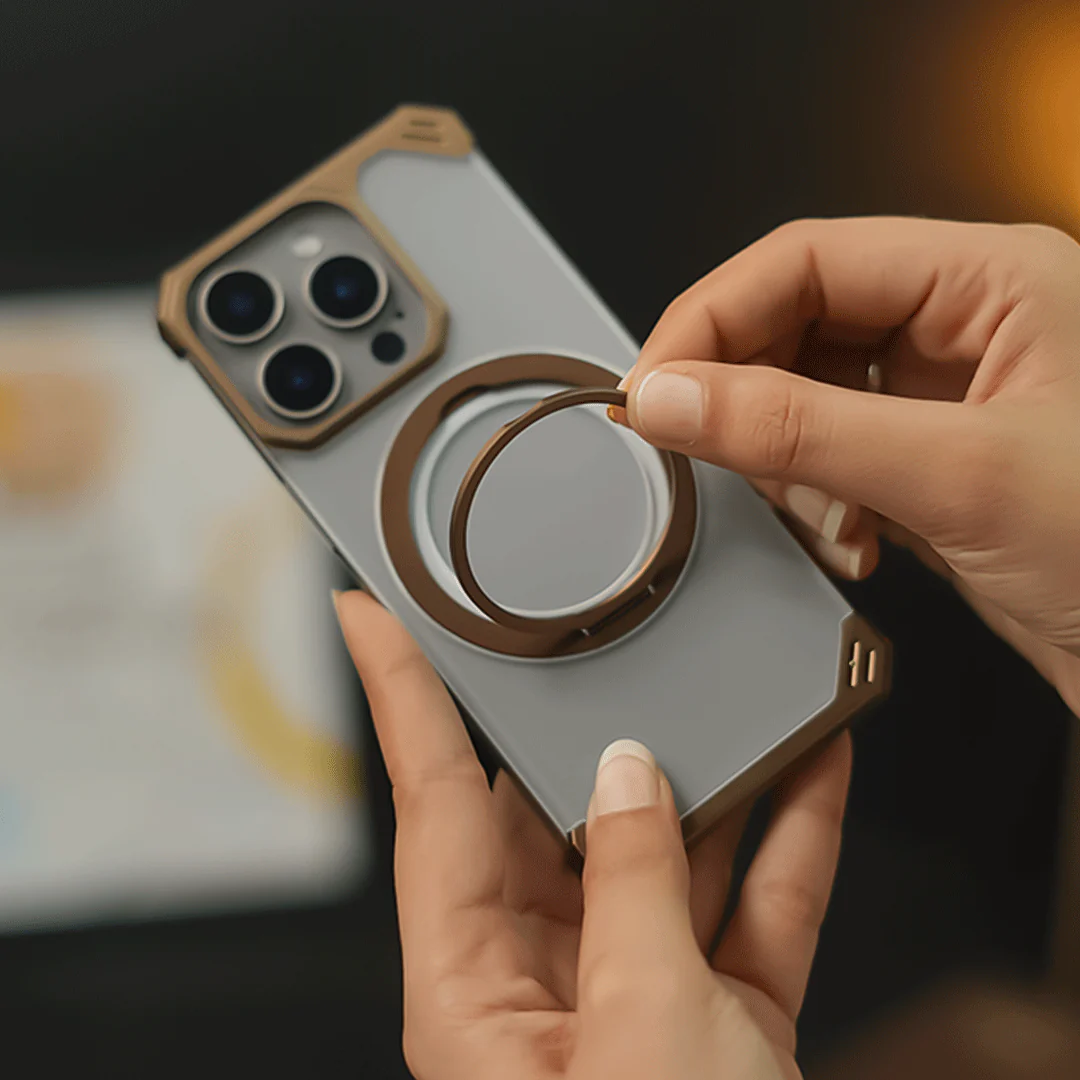 Ultimate Slim Frameless Metal Stand Case - iPhone - Image 4