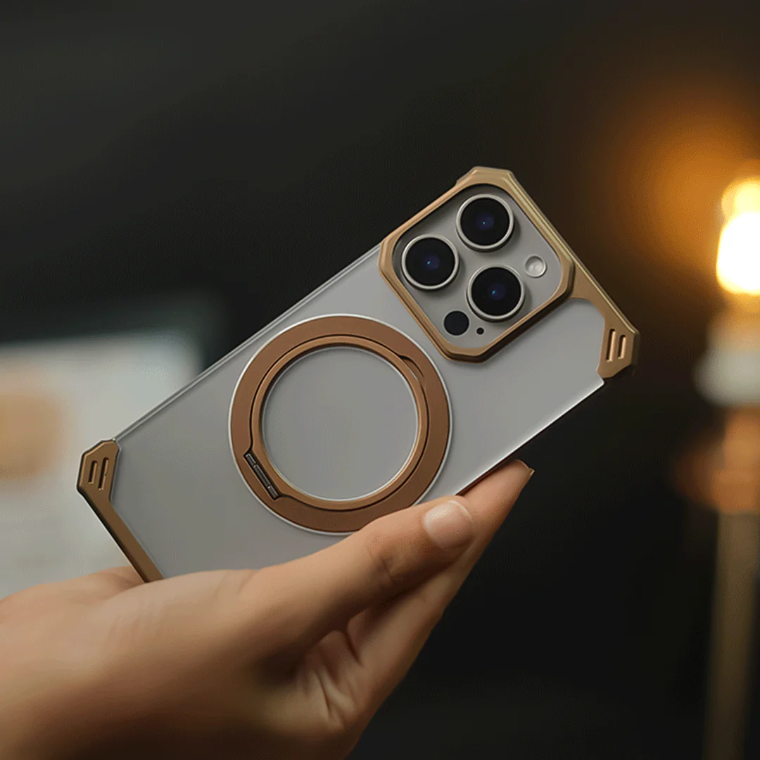 Ultimate Slim Frameless Metal Stand Case - iPhone - Image 5
